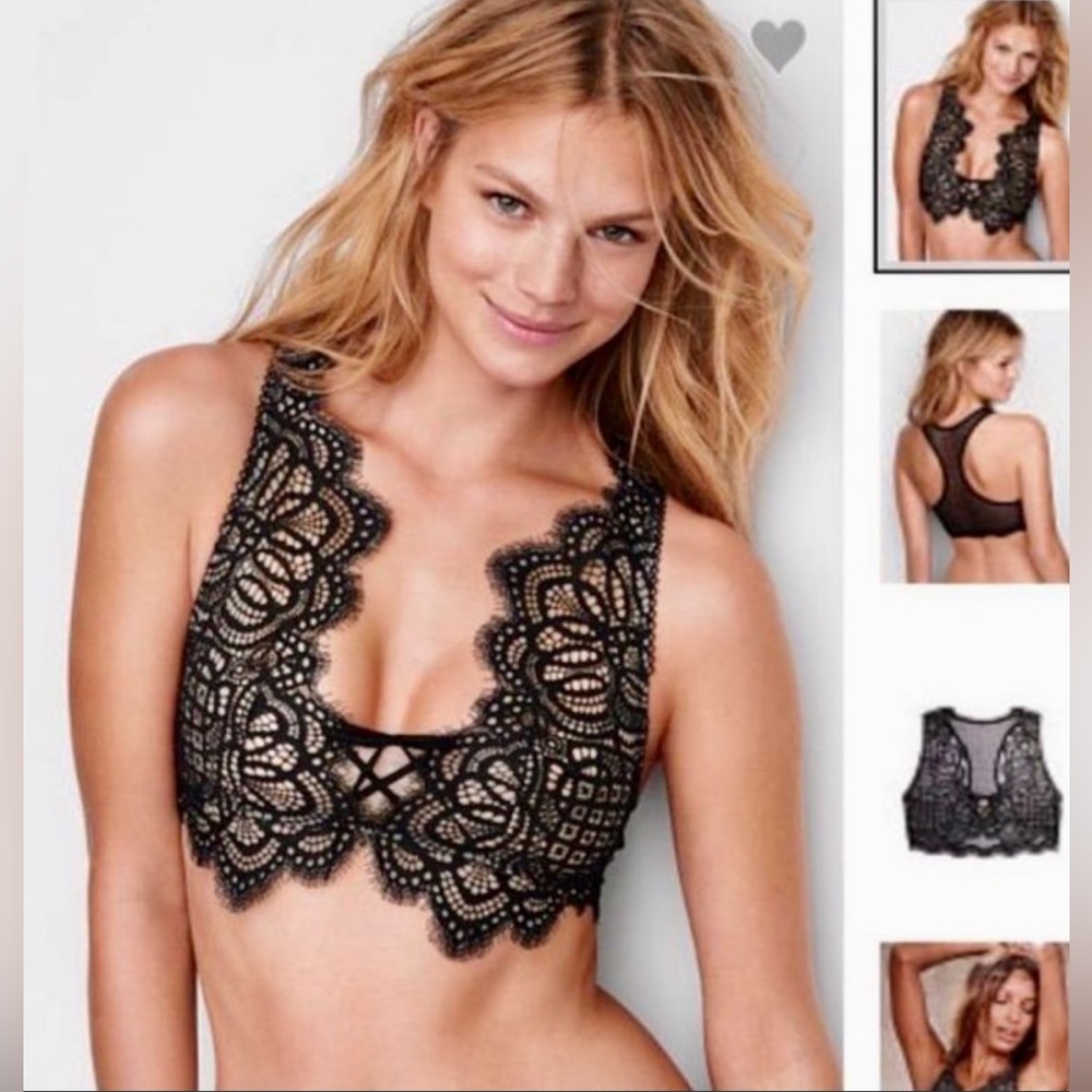 Victoria’s Secret Dream Angels Lace-Up Bralette – Medium